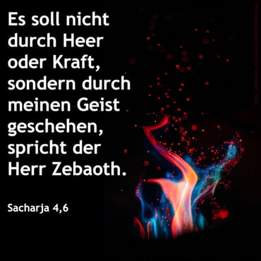 Pfingsten Flamme Sacharja 4,6
